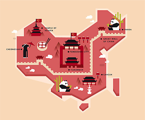 나무 식물 동물 구름 해외 건축물 나라 해외여행 여행 세계지도 지도 일러스트 젓가락 유적지 호텔 사람없음 건물 관광지 세계 중국 궁전 깃발 성 플랫 국기 전통의상 판다 대나무 만두 딤섬 지도여행 자금성 만리장성 천안문 칸쿤 국내일러스트 AI파일 자연요소 전통 건축 아시아 음식 고건축 곰 숙소 멕시코 수저 중식 세계문화유산 베이징 파일형식 벡터