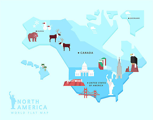 나무 식물 동물 해외 건축물 나라 해외여행 여행 세계지도 지도 캐나다 북아메리카 일러스트 곰 유적지 눈사람 사슴 빌딩 사람없음 건물 관광지 세계 미국 플랫 자유의여신상 독수리 지도여행 알래스카 그린란드 할리우드 백악관 가교 국내일러스트 AI파일 건축 섬 고건축 포유류 조류 덴마크 아메리카 세계문화유산 로스앤젤레스 파일형식 벡터