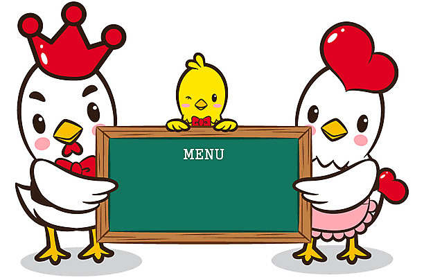 동물 캐릭터 동물캐릭터 일러스트 홍보캐릭터 병아리 육류 들기 사람없음 요식업 치킨 닭고기 칠판 닭 메뉴 닭캐릭터 메뉴판 일러캐릭터 AI파일 산업 식재료 모션 조류 닭고기요리 파일형식 벡터