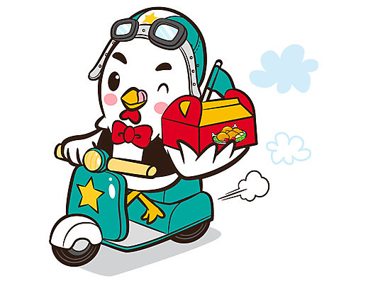 동물 캐릭터 교통수단 동물캐릭터 일러스트 홍보캐릭터 고글 병아리 육류 들기 사람없음 상자 요식업 통닭 치킨 닭고기 오토바이 닭 헬멧 배송 택배 닭캐릭터 음식배달 일러캐릭터 AI파일 산업 교통 식재료 모션 조류 바이크 운송업 보호장비 닭고기요리 파일형식 벡터