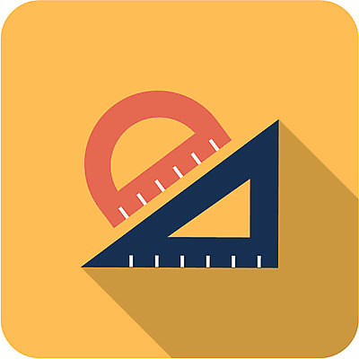 아이콘 문자 교육 상징 자 사람없음 픽토그램 플랫 심볼 오브젝트 플랫아이콘 그림 교구 삼각자 각도기 2D아이콘 AI파일 문구용품 파일형식 벡터