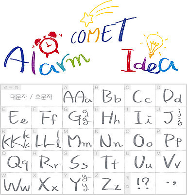 문자 손글씨 알파벳 영어 별 시계 일러스트 전구 캘리그라피 대문자 조명 아이디어 타이포그라피 글자캘리그라피 사람없음 단어 세트 자명종 알람 선택 소문자 혜성 조합형타이포 국내일러스트 AI파일 자연요소 컨셉 파일형식 벡터