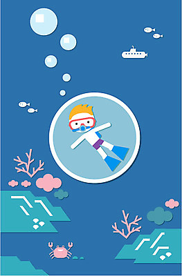 전신 계절 남자 수영복 어린이 스포츠 바다 백그라운드 일러스트 레저 어류 한명 사람 풍경 소년 여름 바닷속 수영 여름풍경 꽃게 게 물방울 플랫 잠수함 물안경 잠수 스쿠버다이빙 산소통 선박 남자한명만 어린이만 소년만 소년한명만 국내일러스트 AI파일 1 옷 수상교통 통 갑각류 수중 수중동물 수상스포츠 수영용품 남자만 파일형식 벡터 여름_계절