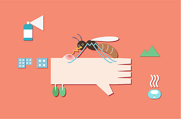 나무 식물 동물 계절 백그라운드 일러스트 산 한손 한명 풍경 건물 신체부위 여름 여름풍경 혈액 플랫 벌레 스프레이 팔 모기 모기약 국내일러스트 AI파일 1 건축물 손 곤충 사람 해충 파일형식 벡터 여름_계절