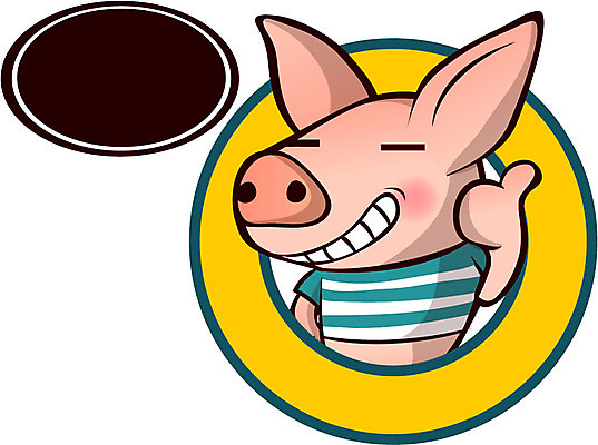 동물 캐릭터 한마리 동물캐릭터 일러스트 포유류 안내 프레임 손짓 사람없음 엄지손가락 최고 돼지 알림 돼지캐릭터 일러캐릭터 AI파일 1 손가락 모션 파일형식 벡터