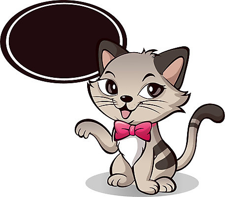 동물 캐릭터 한마리 리본 동물캐릭터 일러스트 포유류 안내 프레임 사람없음 반려동물 고양이 알림 고양이캐릭터 일러캐릭터 AI파일 1 파일형식 벡터