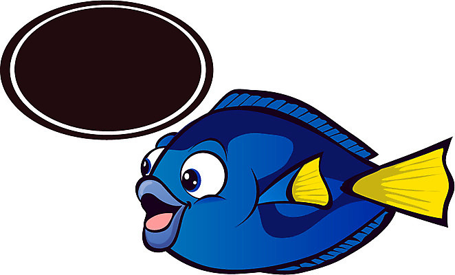 동물 캐릭터 한마리 동물캐릭터 일러스트 안내 프레임 사람없음 바다동물 알림 어류캐릭터 블루탱 일러캐릭터 AI파일 1 바다 어류 수중동물 파일형식 벡터