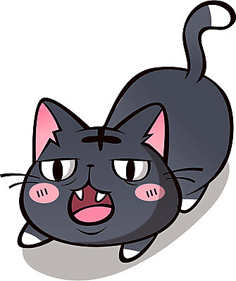 동물 캐릭터 한마리 동물캐릭터 일러스트 포유류 사람없음 반려동물 고양이 고양이캐릭터 일러캐릭터 AI파일 1 파일형식 벡터