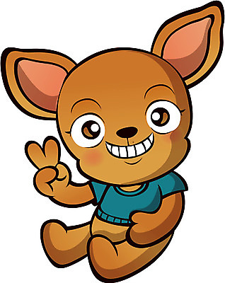 동물 캐릭터 한마리 동물캐릭터 일러스트 포유류 손짓 사람없음 개 강아지 브이 개캐릭터 일러캐릭터 AI파일 1 모션 반려동물 파일형식 벡터