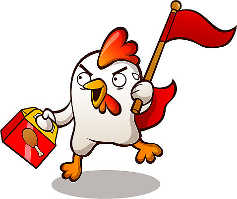 동물 캐릭터 한마리 동물캐릭터 일러스트 홍보캐릭터 포장 들기 사람없음 상자 치킨 깃발 닭 배송 새캐릭터 택배 닭캐릭터 닭다리 음식배달 일러캐릭터 AI파일 1 모션 조류 운송업 닭고기요리 파일형식 벡터