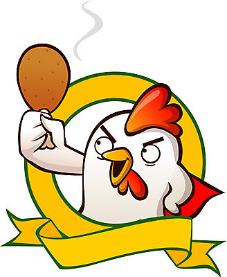 동물 캐릭터 한마리 동물캐릭터 일러스트 들기 사람없음 치킨 닭 새캐릭터 닭캐릭터 닭다리 일러캐릭터 AI파일 1 모션 조류 닭고기요리 파일형식 벡터