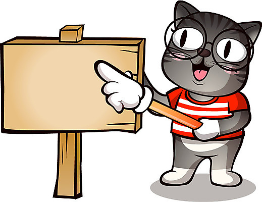 동물 캐릭터 한마리 안경 동물캐릭터 일러스트 포유류 안내 프레임 사람없음 반려동물 고양이 팻말 가리킴 표지판 막대기 알림 고양이캐릭터 일러캐릭터 AI파일 1 잡화 알림판 손짓 파일형식 벡터