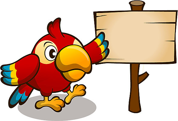 동물 캐릭터 한마리 동물캐릭터 일러스트 안내 프레임 사람없음 팻말 표지판 알림 새캐릭터 앵무새 일러캐릭터 AI파일 1 조류 알림판 파일형식 벡터