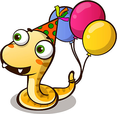 동물 캐릭터 한마리 기념일 동물캐릭터 일러스트 파충류 이벤트 사람없음 고깔모자 뱀 뱀캐릭터 풍선 일러캐릭터 AI파일 모자_잡화 1 파일형식 벡터