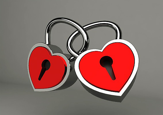 PSD 편집이미지 컬러 백그라운드 자물쇠 사랑 사람없음 컴퓨터그래픽 그래픽 빨간색 3D소스 3D 금속 하트 잠금 보안 열쇠구멍 편집소스 편집3D 모양 감정 재질 안전 디지털합성 파일형식
