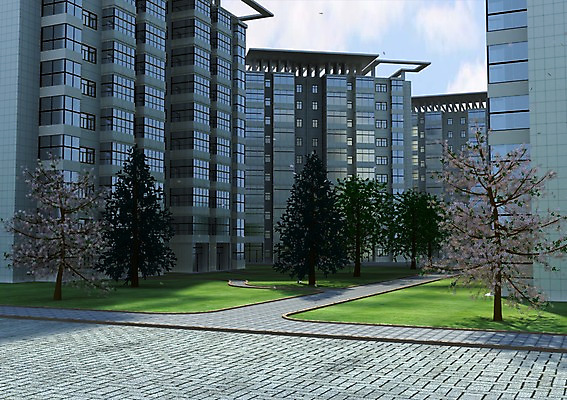 PSD 나무 식물 구름 편집이미지 건축물 현대건축 건축 길 선 백그라운드 하늘 부동산 아파트 주택 그림자 잔디 사람없음 건물 컴퓨터그래픽 그래픽 3D소스 3D 도시 도보 분양 편집소스 편집3D 자연요소 재산 디지털합성 파일형식