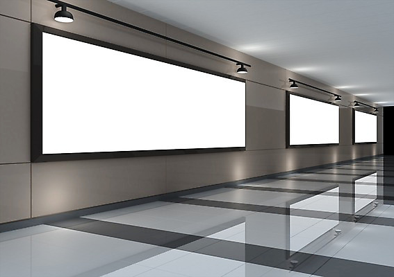 PSD 편집이미지 벽 백그라운드 조명 바닥 프레임 사람없음 컴퓨터그래픽 그래픽 인테리어 반사 3D소스 3D 공백 공간 복도 알림 전광판 편집소스 편집3D 디자인 디지털합성 파일형식