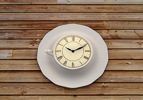 PSD 편집이미지 접시 커피 시계 백그라운드 사람없음 컴퓨터그래픽 그래픽 컵 3D소스 3D 시곗바늘 차 커피잔 찻잔 로마숫자 편집소스 편집3D 식기 음료 잔 숫자 디지털합성 파일형식