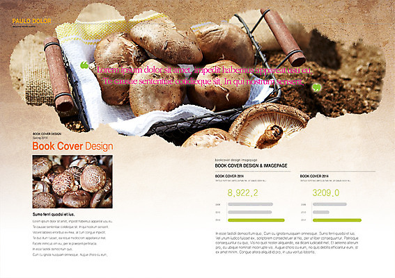 PSD 템플릿 편집 표지디자인 북디자인 출판디자인 내지 음식 백그라운드 채소 북커버 팜플렛 사람없음 바구니 버섯 흙 표고버섯 이미지템플릿 파일형식