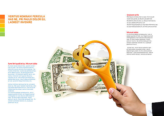 PSD 템플릿 편집 표지디자인 북디자인 손 출판디자인 내지 지구 백그라운드 지폐 돈 북커버 비즈니스 돋보기 한명 들기 팜플렛 신체부위 금융 경제 지구본 달러 외화 이미지템플릿 1 모션 사람 재산 파일형식