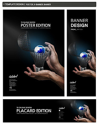 PSD 템플릿 손 배너 배너템플릿 가로배너 ZIP 포스터 세로배너 지구 백그라운드 비즈니스 전구 한명 신체부위 세트 글로벌 지구본 글로벌비즈니스 양손 현수막 1 사람 가로 세로 파일형식