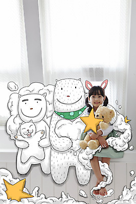 전신 PSD 동물 구름 편집 편집이미지 라이프스타일 원피스 여자 어린이라이프 별 어린이 인형 백그라운드 창문 안기 맨발 포토일러 실내 합성일러스트 한명 웃음 사람 앉기 소녀 앞모습 고양이 곰인형 하트 디지털합성 편집일러스트 반려 여자만 여자한명만 어린이만 소녀만 소녀한명만 이미지편집 자연요소 모양 1 옷 뷰포인트 포유류 모션 발 표정 내부 생활 반려동물 파일형식