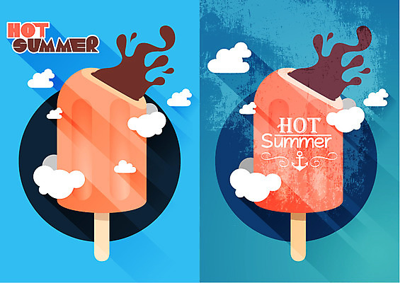 구름 계절 백그라운드 일러스트 하늘 아이스크림 디저트 풍경 사람없음 여름 초콜릿 빈티지 비교 막대기 플랫 시원함 복고 시럽 막대아이스크림 국내일러스트 AI파일 자연요소 음식 컨셉 파일형식 벡터