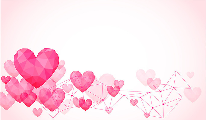 도형 선 분홍색 컬러 백그라운드 무늬 패턴 일러스트 사랑 사람없음 하트 삼각형 입체 하트백그라운드 국내일러스트 AI파일 모양 감정 파일형식 벡터