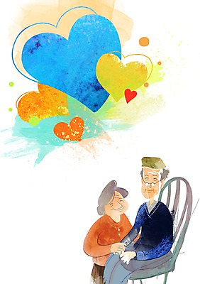 PSD 부부 커플 여자 할아버지 노년 남자 할머니 백그라운드 의자 일러스트 사랑 웃음 사람 앉기 상반신 성인 두명 노부부 하트 하트백그라운드 노인만 국내일러스트 모양 감정 가구 관계 모션 표정 성인만 파일형식