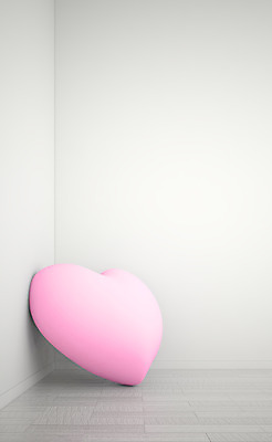 PSD 편집이미지 벽 분홍색 컬러 백그라운드 쿠션 회색배경 사랑 사람없음 3D소스 3D 기댐 방 하트 입체 하트백그라운드 편집소스 편집3D 모양 감정 모션 회색 디지털합성 파일형식
