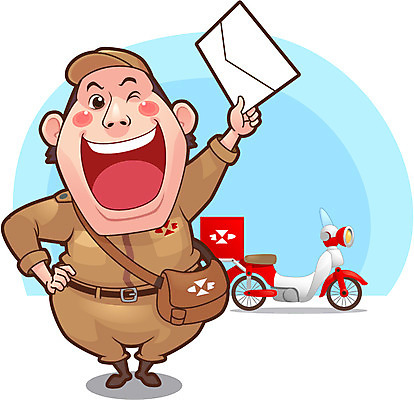 전신 직업 캐릭터 모자 남자 유니폼 가방 일러스트 홍보캐릭터 편지봉투 직업캐릭터 한명 서기 웃음 들기 사람 성인 오토바이 전문직 편지 우체부 배송 택배 성인남자한명만 일러캐릭터 AI파일 1 잡화 옷 모션 봉투 표정 바이크 운송업 남자한명만 성인남자만 파일형식 벡터