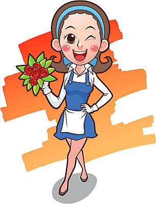 전신 식물 직업 캐릭터 여자 꽃 일러스트 홍보캐릭터 직업캐릭터 윙크 한명 서기 웃음 들기 사람 성인 앞치마 전문직 꽃집 원예 원예사 성인여자한명만 일러캐릭터 AI파일 1 모션 표정 취미 상점 여자한명만 성인여자만 파일형식 벡터