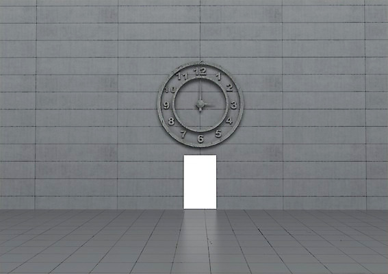 PSD 편집이미지 벽 시계 백그라운드 벽돌 바닥 사람없음 컴퓨터그래픽 그래픽 빛 숫자 3D소스 3D 문 돌조각 편집소스 편집3D 문자 돌_바위 디지털합성 파일형식