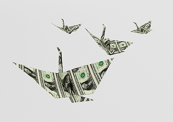 PSD 동물 편집이미지 종이 백그라운드 지폐 돈 조류 사람없음 컴퓨터그래픽 그래픽 금융 경제 3D소스 3D 달러 종이공예 종이접기 종이학 편집소스 편집3D 재산 공예 디지털합성 접기 파일형식