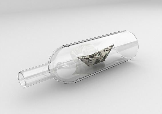 PSD 편집이미지 종이 백그라운드 지폐 돈 유리병 사람없음 컴퓨터그래픽 그래픽 금융 경제 3D소스 3D 달러 투명 병 종이공예 종이접기 종이배 편집소스 편집3D 식기 병_용기 재산 공예 디지털합성 접기 파일형식