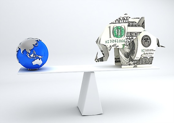 PSD 편집이미지 종이 지구 백그라운드 지폐 돈 그림자 사람없음 컴퓨터그래픽 그래픽 금융 경제 글로벌 지구본 3D소스 3D 달러 균형 종이공예 종이접기 시소 편집소스 편집3D 재산 놀이기구 공예 디지털합성 접기 파일형식