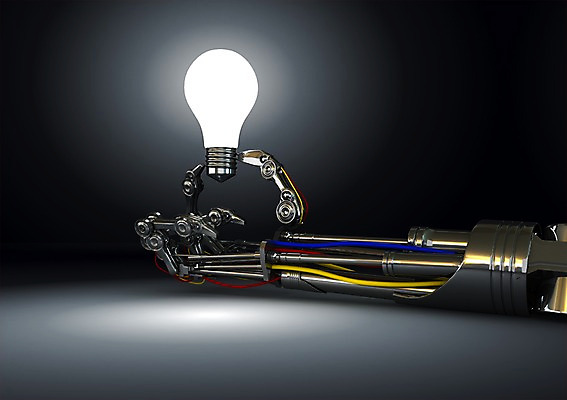 PSD 편집이미지 손 선 줄 백그라운드 전구 미래 조명 아이디어 사람없음 컴퓨터그래픽 그래픽 빛 3D소스 3D 전선 로봇 백열등 편집소스 4차산업 편집3D 산업 컨셉 신체부위 디지털합성 파일형식