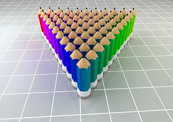 PSD 편집이미지 교육 컬러 백그라운드 색연필 바닥 사람없음 컴퓨터그래픽 그래픽 컬러풀 연필 3D소스 3D 삼각형 입체 교구 편집소스 편집3D 도형 학용품 필기구 디지털합성 파일형식