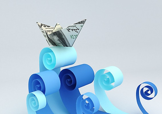 PSD 편집이미지 종이 파도 컬러 백그라운드 지폐 돈 비즈니스 사람없음 컴퓨터그래픽 그래픽 금융 경제 파란색 3D소스 3D 달러 종이공예 종이접기 종이배 편집소스 편집3D 바다 재산 공예 디지털합성 접기 파일형식