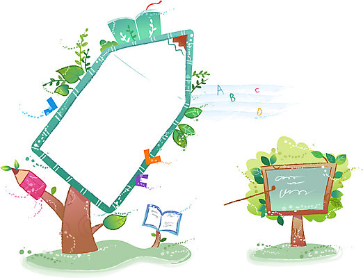 나무 식물 문자 배너 알파벳 교육 액자 백그라운드 잎 일러스트 나뭇잎 프레임 액자틀 틀 한글 사람없음 책 필기구 연필 칠판 막대기 알림 국내일러스트 AI파일 영어 문구용품 학용품 파일형식 벡터