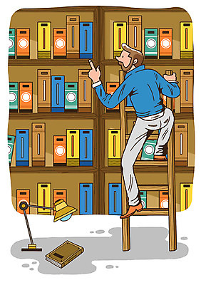 전신 PSD 라이프스타일 교육 남자 일러스트 사다리 조명 책장 한명 서기 사람 손짓 성인 취미 라이프 책 독서 스탠드 가리킴 선택 고민 서랍장 국내일러스트 1 감정 가구 컨셉 모션 생활 도구 파일형식