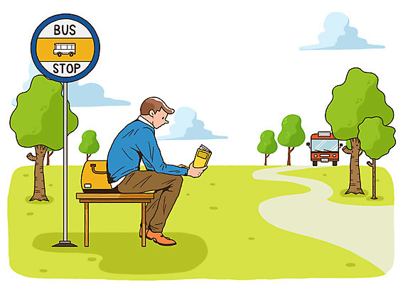 전신 PSD 나무 식물 라이프스타일 교육 남자 길 여유 의자 일러스트 자동차 버스 한명 사람 앉기 잔디 성인 취미 라이프 책 독서 고요 시골 표지판 역 버스정류장 국내일러스트 1 감정 육상교통 가구 교통시설 모션 대중교통 알림판 생활 파일형식