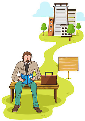 전신 PSD 나무 식물 라이프스타일 건축물 교육 남자 벤치 의자 가방 일러스트 휴식 안내 알림판 한명 들기 사람 앉기 잔디 성인 취미 건물 라이프 책 독서 표지판 국내일러스트 1 잡화 건축 가구 컨셉 모션 생활 파일형식