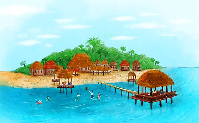 전신 PSD 나무 식물 해외 건축물 계절 여자 남자 수영복 바다 섬 여행 백그라운드 일러스트 물놀이 주택 서기 사람 풍경 여러명 건물 여름 관광지 야자수 여행객 수영 여름풍경 휴양지 공놀이 원두막 튜브 몰디브 국내일러스트 옷 건축 아시아 다수 공 모션 놀이 장소 수상스포츠 파일형식 여름_계절