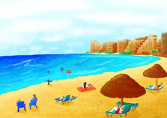 PSD 해외 건축물 계절 여자 남자 바다 여행 백그라운드 의자 일러스트 멕시코 사람 풍경 여러명 해변 건물 여름 관광지 여행객 수영 여름풍경 파라솔 돗자리 휴양지 선베드 칸쿤 국내일러스트 건축 가구 다수 북아메리카 장소 수상스포츠 파일형식 여름_계절