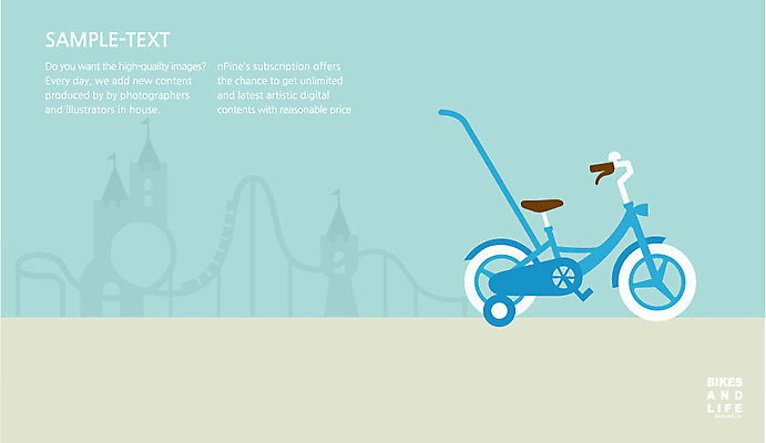 건축물 교통수단 백그라운드 일러스트 사람없음 건물 자전거 바이크 놀이공원 플랫 놀이기구 롤러코스터 유아용 어린이자전거 국내일러스트 AI파일 건축 육상교통 교통 테마파크 파일형식 벡터