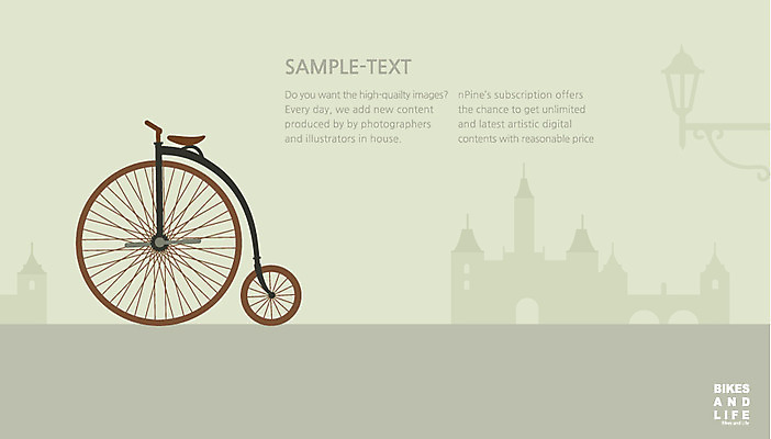 건축물 교통수단 백그라운드 가로등 일러스트 사람없음 건물 자전거 바이크 플랫 클래식자전거 국내일러스트 AI파일 공공시설 건축 육상교통 교통 파일형식 벡터