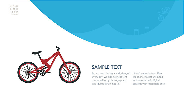 교통수단 백그라운드 일러스트 경사 사람없음 자전거 바이크 플랫 언덕 국내일러스트 AI파일 육상교통 교통 파일형식 벡터