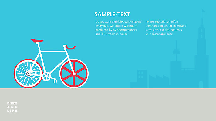건축물 교통수단 백그라운드 일러스트 사람없음 건물 자전거 바이크 플랫 픽시자전거 국내일러스트 AI파일 건축 육상교통 교통 파일형식 벡터