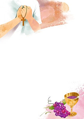 PSD 손 기독교 종교 백그라운드 십자가 과일 일러스트 목걸이 포도 잔 한명 들기 사람 상반신 신체부위 믿음 와인 식사 의식 성찬식 국내일러스트 1 식기 감정 장신구 모션 주류 파일형식